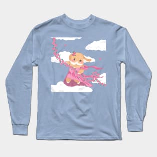 goddess of love Bailey Aphrodite the Bunny  | Bunniesmee Long Sleeve T-Shirt